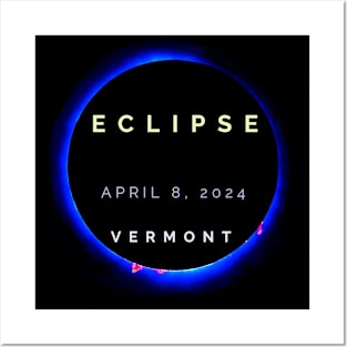 Vermont Solar Eclipse Totality April 8 2024 Posters and Art